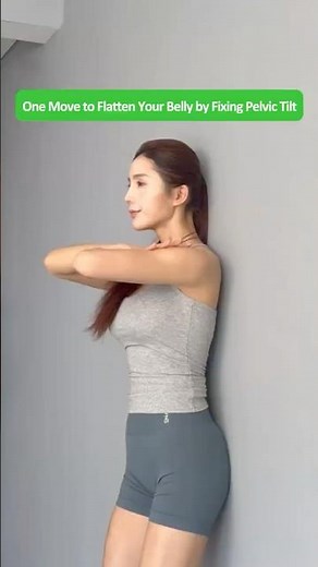 One Simple Wall Exercise to Correct Pelvic Tilt and Flatten Your Lower Belly