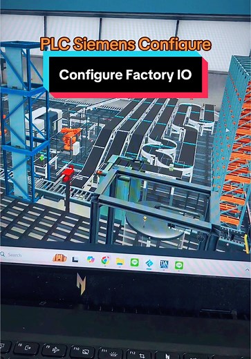 Automation PLC Configure Factory IO #CapCut #PLC #ไฟฟ้า #programming #Automation #factoryio