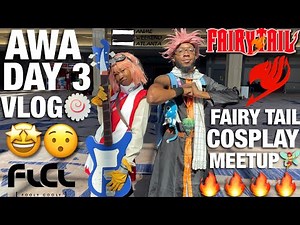 Anime Weekend Atlanta 2023 VLOG Day 3🌸 FAIRY Tail Cosplay Meetup & MORE!! (Anime Convention Vlog)