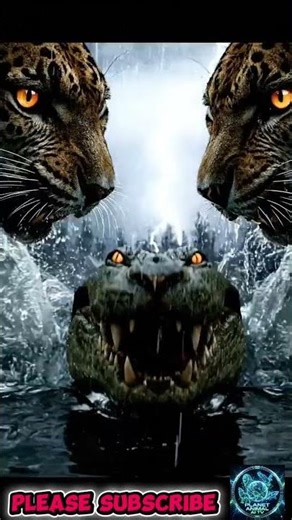 Leopard vs Saltwater Crocodile | Amazon Swamp Predator Fusion (Cinematic AI Wildlife)