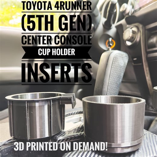 2010-2024 Toyota 4runner Center Console Cupholder Inserts - Etsy