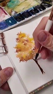 The BEST way to paint perfect trees!