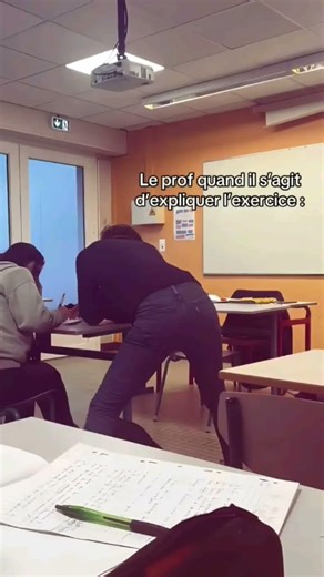 le prof quand il s'agit d'expliquer l'exercice #drole