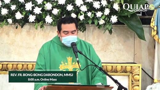 Online Mass Schedule for Monday at Quiapo Church