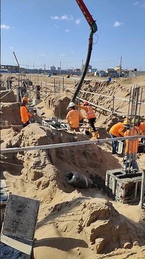 Footing Concrete Pour | Strong Foundation Construction Technique