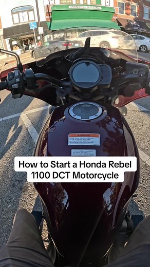 How to Start a Honda Rebel 1100 DCT Motorcycle