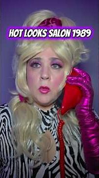 Hot Looks Salon 1989 💋#salon #hairstylist #80s #80saesthetic #charactercomedy
