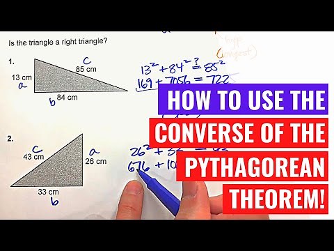 Using the Converse of the Pythagorean Theorem