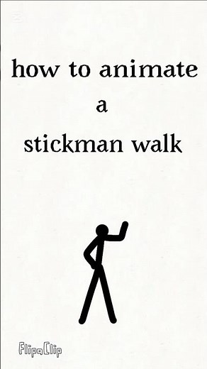 how to animate a walk cycle (beginner tutorial)#animation #flipaclip