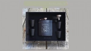 Personalized Groomsman Flask Gift Set, Stainless Steel Flask, Engraved Wood Box Option - Etsy
