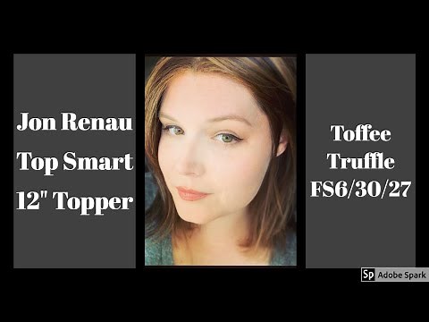 Top Smart Lace Front Topper by Jon Renau Review 12 inch Toffee Truffle FS6/30/27