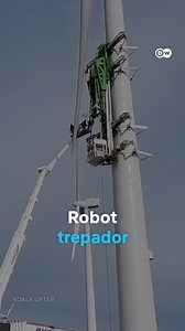 38K views · 531 reactions | En la instalación y el mantenimiento de los aerogeneradores intervienen grandes grúas, entre otras aparatosas máquinas. Pero ahora una grúa trepadora podría hacer todo el proceso más fácil y con un menor coste. #dwmagacines #dwbusiness #tecnologia #aerogeneradores #montaje #instalacion #grua #trepadora #robot #koala | DW Español | Facebook