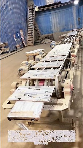 超高速スタック！コンベアから流れるセラミックタイルの自動集積・積層工程 #worker #process #factory #automation #machinery
