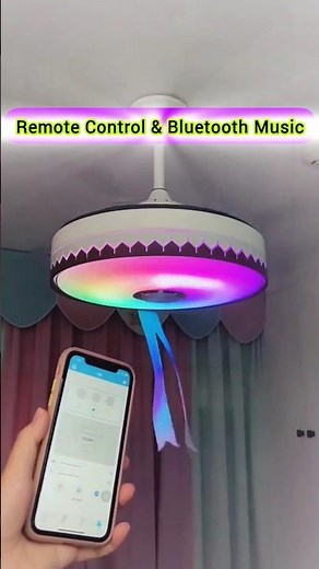 Smart Ceiling Fan with RGB Lights & Bluetooth Speaker 😍 #shorts