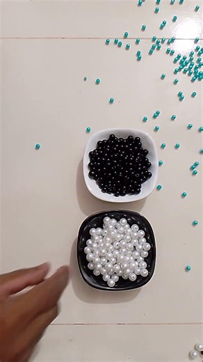Sky Blue White Black beads🌱💧🌱|#satisfying #asmr #beads #reverse #mahmoodediting #marble