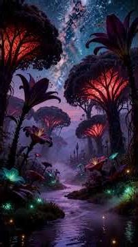 Endless Glowing Jungle Ambience Loop 🍄 432 Hz Relaxing River Sounds – Replay to Sleep