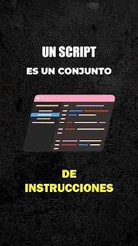 ¿Qué es un script? 👩‍💻⚙️🚀 #software #negociosdigitales #website