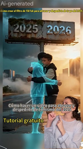 Tutorial del filtro 'Adiós 2025, Hola 2026'