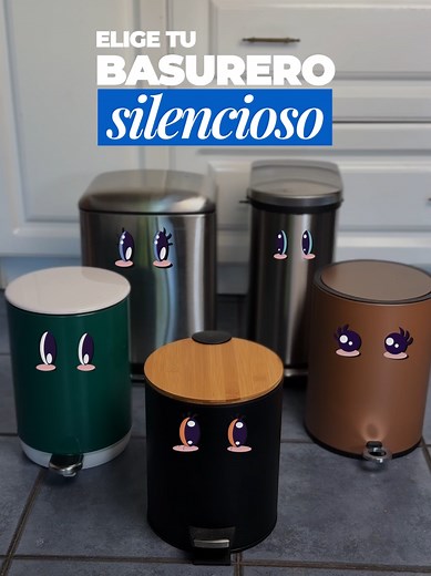 Basureros Silenciosos con Cierre Suave para Cocina