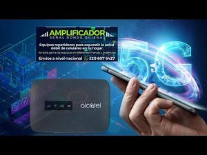 Como funciona un Módem 4G Wi-Fi Alcatel Portátil - Conexión a Internet 📶