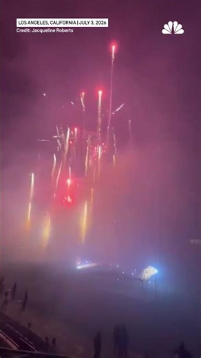 Video shows apparent fireworks mishap after Angel City FC game at BMO Stadium