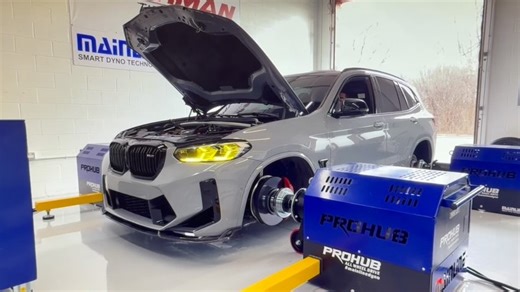 Trevor Spec on Instagram: "Dam careful running up on this BMW X3M Competition . This made some @ben_hochman @hochman_fabrication_and_speed Jams at 1488hp 1229tq on a @precisionturbo 8080 for now, as u can read below with plans to push 1600hp. “Another big power vehicle on our Mainline ProHub dyno here in the shop today. This 8080 Precision Turbo powered BMW X3M Competition laid down nearly 1500 HP! A few valvetrain changes and we will turn up the boost and expect to see every bit of 1600 HP! Con