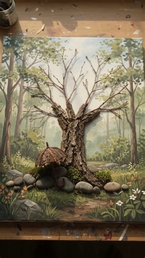 Tiny Forest Landscape 🌿✨ | Cinematic 3D Nature Craft