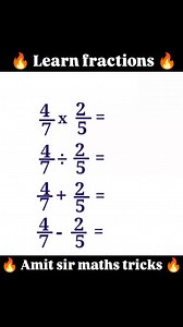 Fraction tricks #fractions #addition #maths #mathstricks #mathsclass @mathswalaamitsir | mathswalaamitsir