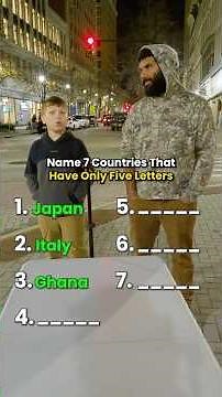 Name 7 Countries That Have Five Letters 🧠 ‪@GeographyGuy7211‬