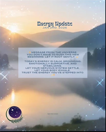 High-Vibe Humans | Jarae Pearson on Instagram: "✨ January 2 | Grounding • Integration • Emotional Ease ✨ After the intensity of the 1/1/1 portal, today brings softer energy — settling the system, grounding your new frequency, and helping you feel safe in your fresh start. This is about nurturing your energy, not forcing your momentum. It’s the reminder: You are allowed to grow gently. You are allowed to stabilize before you soar. 💫 Cosmic Energies at Play Capricorn Season — steady growth, emoti