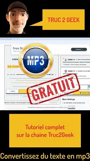 (3/6) 🩵 "Convert text to MP3 for free!" 💬🔊