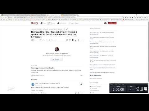 Microsoft Word and Typing Ascii Keys