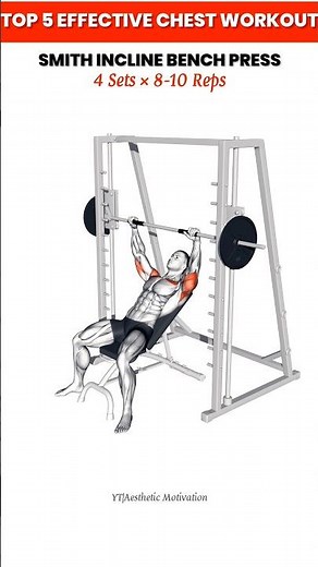 5 Effective Chest Exercises at Gym 🔥 #chestworkout