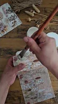 Como pegar servilletas con decoupage #manualidad #arte #decoupage