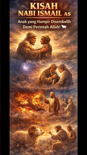 THE STORY OF PROPHET ISHMAEL AS: The Child Who Was Almost Slaughtered for the Command of Allah! 🐏