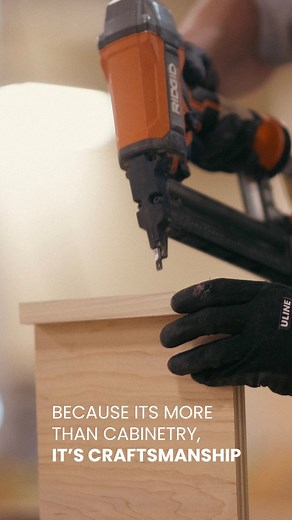 Our cabinetry is not just built, it's crafted. From our hands to your home, we treat every step of the design process with care. Because when it comes to your remodel, every cut counts and every detail matters to deliver you the best design. Visit https://hubs.li/Q03RrklR0 or call (855) 805-8686 to customize your kitchen or bathroom today. #locallymanufactured #behindthescenes #handcrafted #kitchenremodel | Kitchen Magic