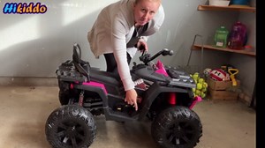 Amazon.com: Hikiddo 24V Kids 4 Wheeler ATV, 2-Seater Electric ATV Four Wheeler for Big Kids with Bluetooth, 14.4" Big Wheels - Green : Toys & Games