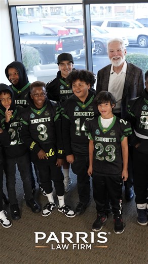 The Antelope Valley Knights are Florida-bound — ready to prove they’re the nation’s top 11-and-under youth football team. Every practice, every game, every challenge this season has led them to this moment, and they’ve earned their shot at the national title. To help power their journey, PARRIS Law Firm is proud to contribute $10,000 in support of these outstanding young athletes. Go AV Knights! Bring it home! 🏈✨ Injured in an accident? At PARRIS Law Firm, we can help you overcome the physical 
