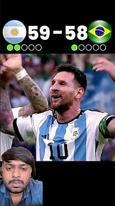 Brazil vs Argentina 😳 | World Cup Penalty Shootout Dream Match #messi #neymar #brazil #worldcup