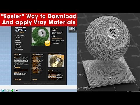 The EASIER Way to Download and Apply V Ray Materials!