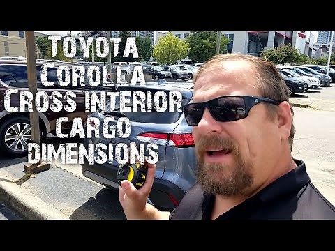 Toyota Corolla Cross interior cargo dimensions