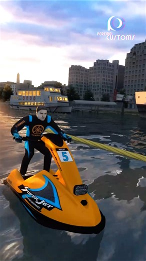 Jet Ski Action in Assetto Corsa #yamaha #assettocorsa #london #gameplay