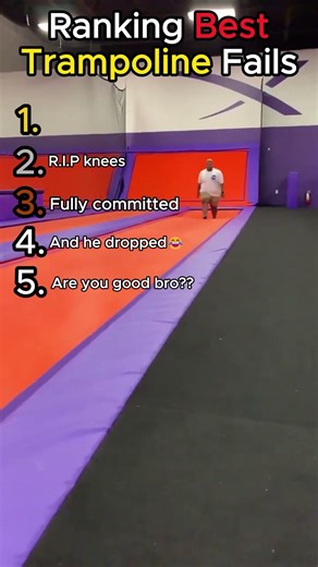 Ranking Best Trampoline Fails!!🤣💯 #ranking #top5 #trampoline #fails