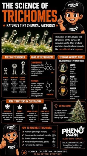 🔬 THE SCIENCE OF CANNABIS TRICHOMES | Plant Biology Explained #horticulture #cannabiscommunity