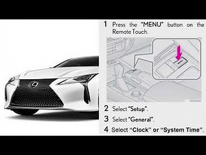 Clock Change Tutorial for Most Lexus Vehicles with Navigation