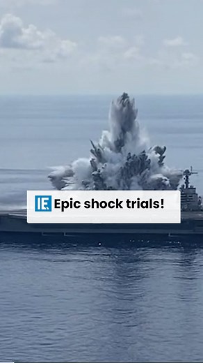Interesting Engineering on Instagram: "The U.S. Navy conducts shock trials of new ship designs using live explosives to confirm that it’s warships can continue to meet demanding mission requirements under harsh conditions they might encounter in battle."