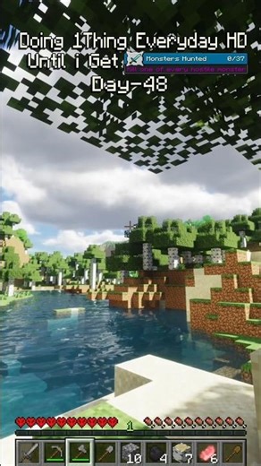 Minecraft Day-48 "Wood is again in menu 🪵🪓" #minecraft #gaming