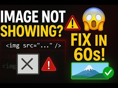 Image Not Showing in HTML? 🔥 FIX IT IN 60 SECONDS! #html #imgtag #coding #trending #htmlimages #img