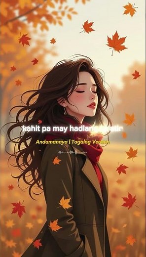 Andamanaya - Tagalog Version #lyrics #lyricsvideo #music #shorts