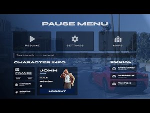 [FiveM] Advanced Pause Menu Script - Insane interface, multifunctional - fdsdev_pauseMenu